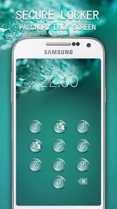 Applock Theme Dewdrop скриншот 2