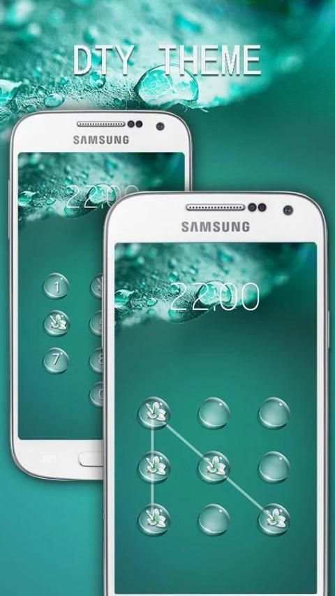 Applock Theme Dewdrop скриншот 1