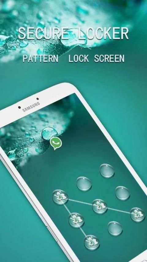 Applock Theme Dewdrop скриншот 3