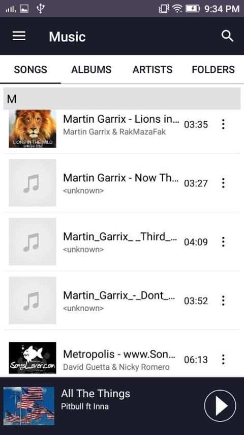 Magic Music Player 1 تصوير الشاشة