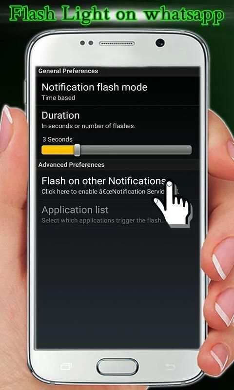 Flash Light on Whatsapp & Call screenshot 1