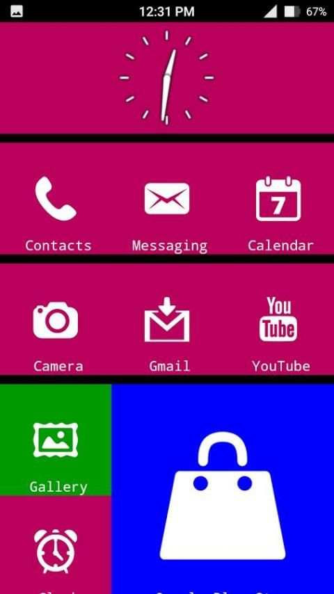 X Launcher Metro Look-Themes स्क्रीनशॉट 3