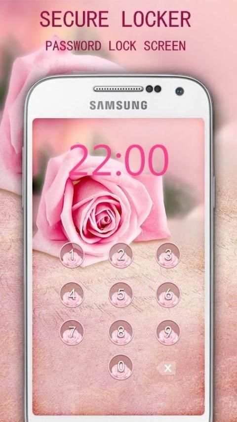 Applock Theme Rose скриншот 2