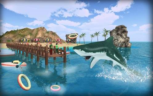 Shark Attack Simulator 3D скриншот 2