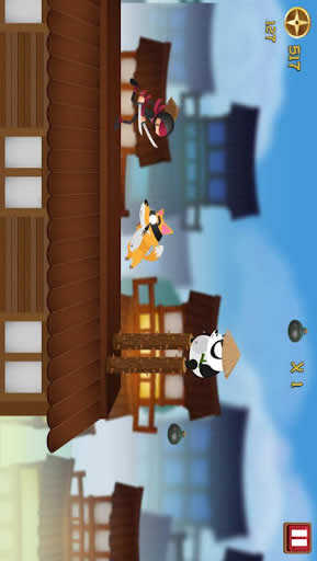 Stickman Ninja Rooftop Run screenshot 3