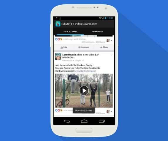 TubMat Fb Video Downloader скриншот 3