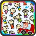School bus: Children coloring