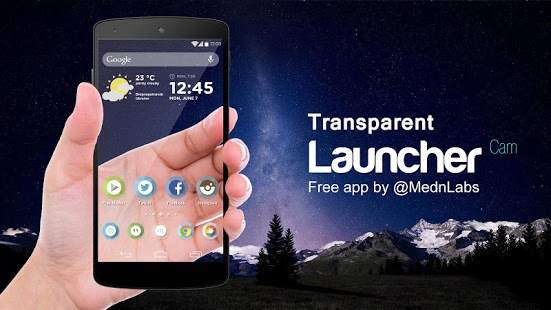 Transparent Launcher Camera screenshot 1
