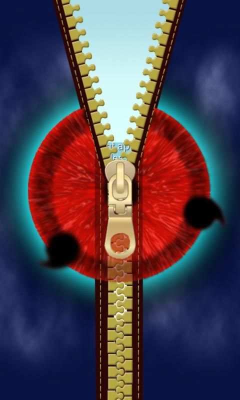 Zipper Lock Screen Sharingan 5 تصوير الشاشة