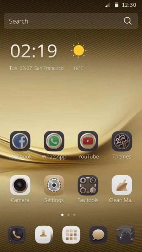 Gold Love Theme screenshot 3