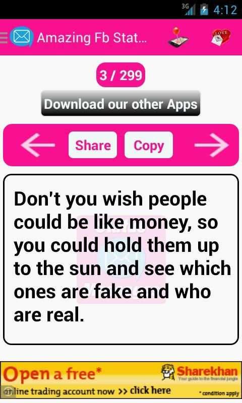 Status Messages screenshot 2