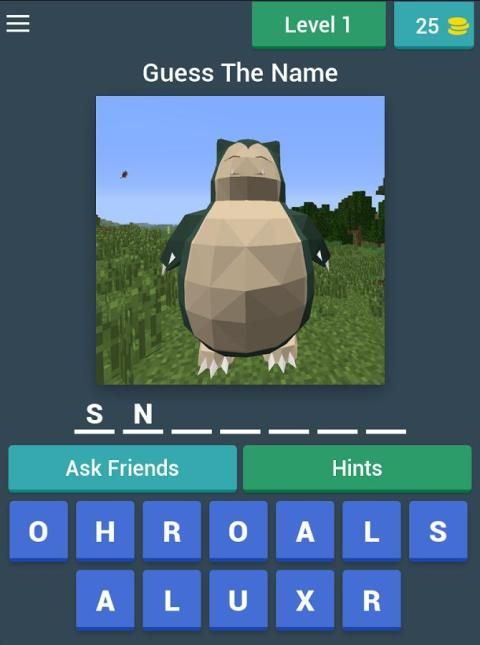 Mega Pixelmon Quiz 3 تصوير الشاشة