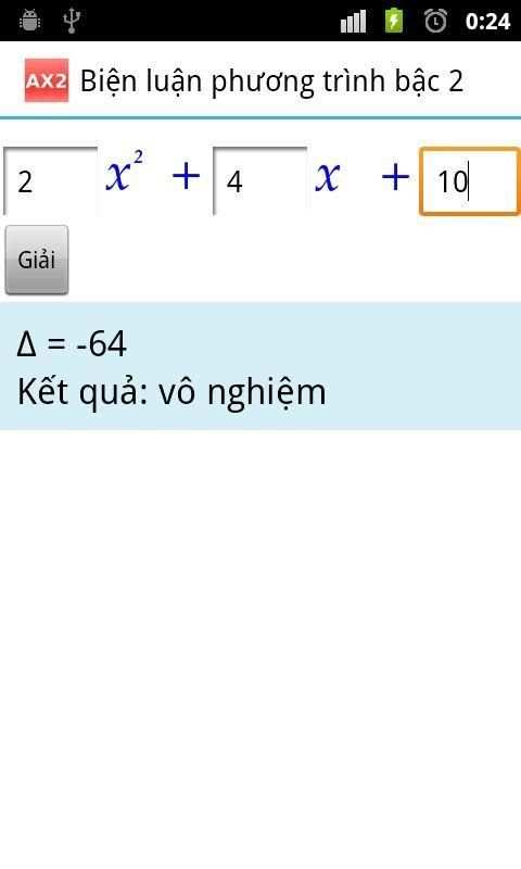 Quadratic Equation AX2 screenshot 3