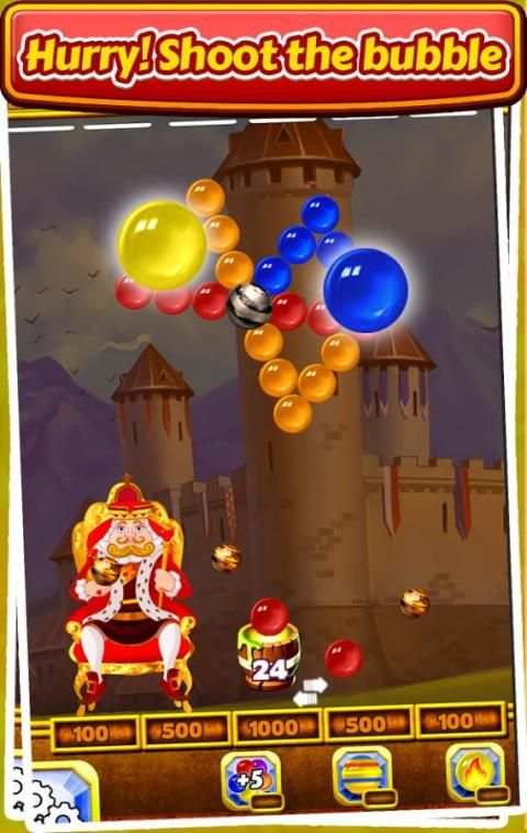 King Bubble Crush Game скриншот 2