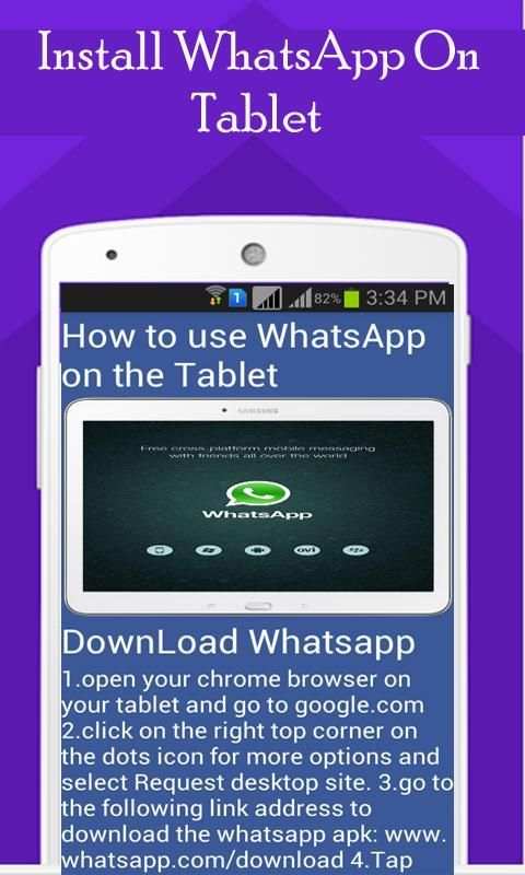 Guide WhatsApp for Tablet 7 تصوير الشاشة