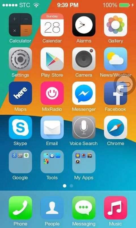 iLauncher iOS 10 style скриншот 3