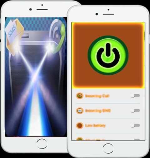 Flashlight - SMS & Call Flash 2 تصوير الشاشة