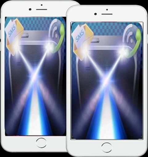 Flashlight - SMS & Call Flash 4 تصوير الشاشة