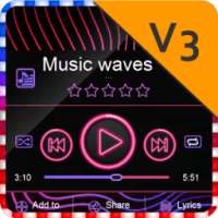 Music waves PlayerPro Skin