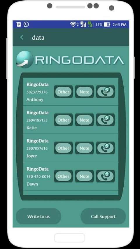RingoData 4 تصوير الشاشة