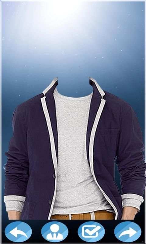Jacket Men Photo Suit screenshot 2