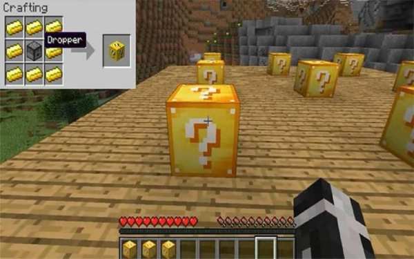 Lucky Gold Block Mod Minecraft скриншот 2