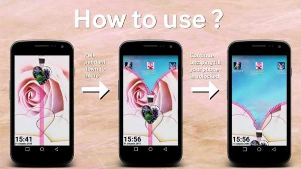 Love Zipper Lock Screen screenshot 6