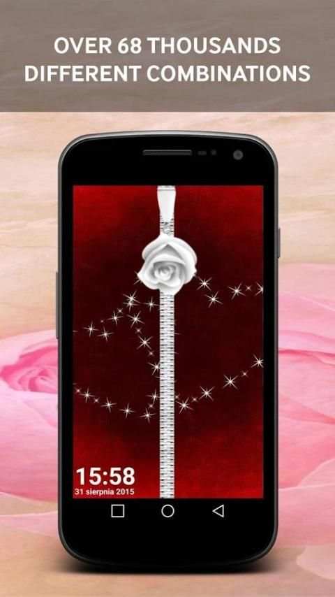 Love Zipper Lock Screen screenshot 3
