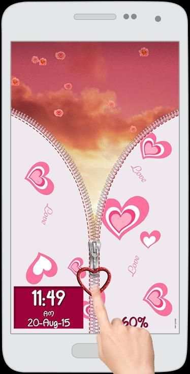 Love Zipper Screen Lock screenshot 3