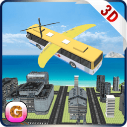 Flying School Bus Simulator أيقونة