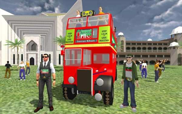 PK Imran Khan Ehtesab Bus Sim screenshot 9