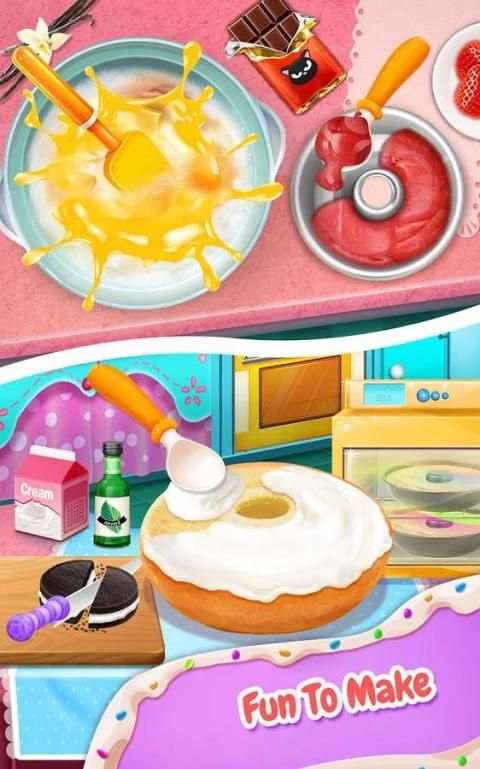 Sweet Donut Cake Maker скриншот 5