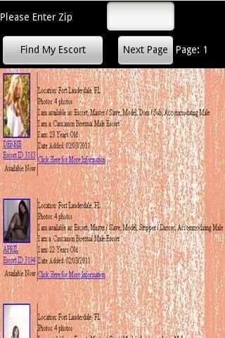Escort Search Lite screenshot 2