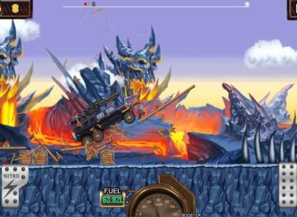 Monster Car Hill Racer स्क्रीनशॉट 7