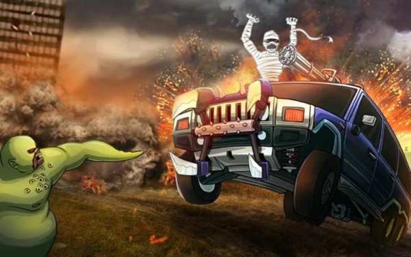 Monster Car Hill Racer स्क्रीनशॉट 5