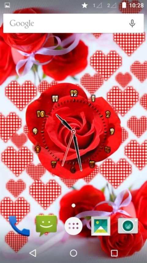 Rose Flower Clock скриншот 8