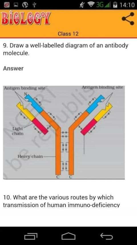 Class 12 Biology NCERT 2 تصوير الشاشة