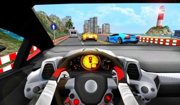 Racing In Car Turbo 4 تصوير الشاشة