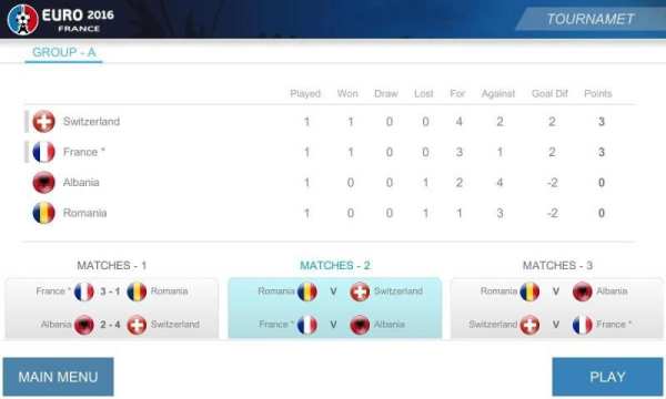 EU16 - Euro 2016 France screenshot 1