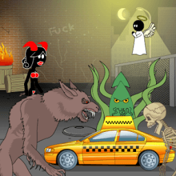 Stickman mentalist Doomed taxi icon