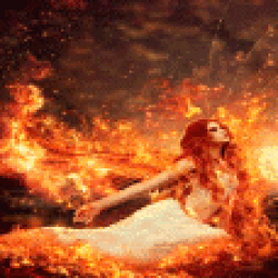 Angle In Fire Live Wallpaper icon