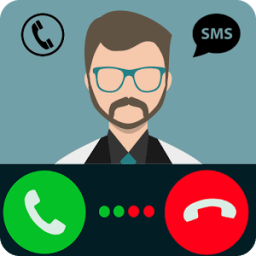 Fake Call and Text Message SMS أيقونة