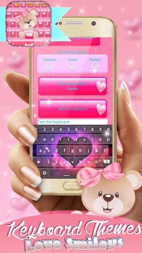 Keyboard Themes - Love Smileys screenshot 5