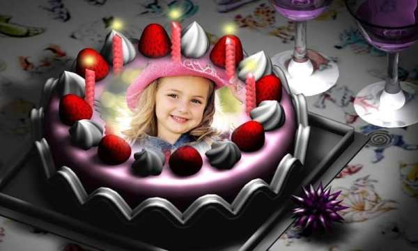 Birthday Cake Photo Frame 2 تصوير الشاشة