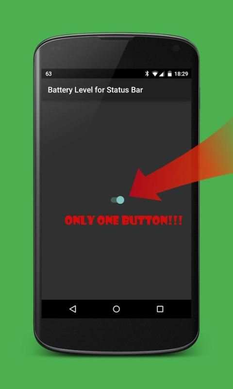 Battery Level for Status Bar स्क्रीनशॉट 2