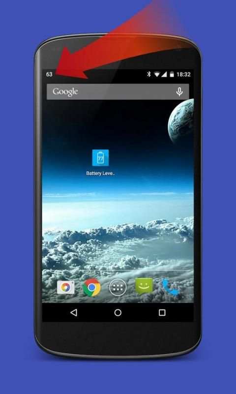 Battery Level for Status Bar स्क्रीनशॉट 3