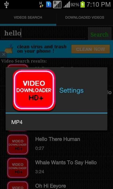 Video Downloader HD स्क्रीनशॉट 5