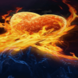 Fire And Water HeartLive Wallpaper icon