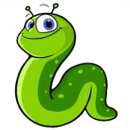 ikon Snake Eat Worms
