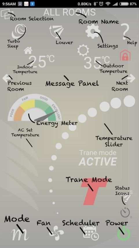 Trane Interactive Smart AC 1 تصوير الشاشة